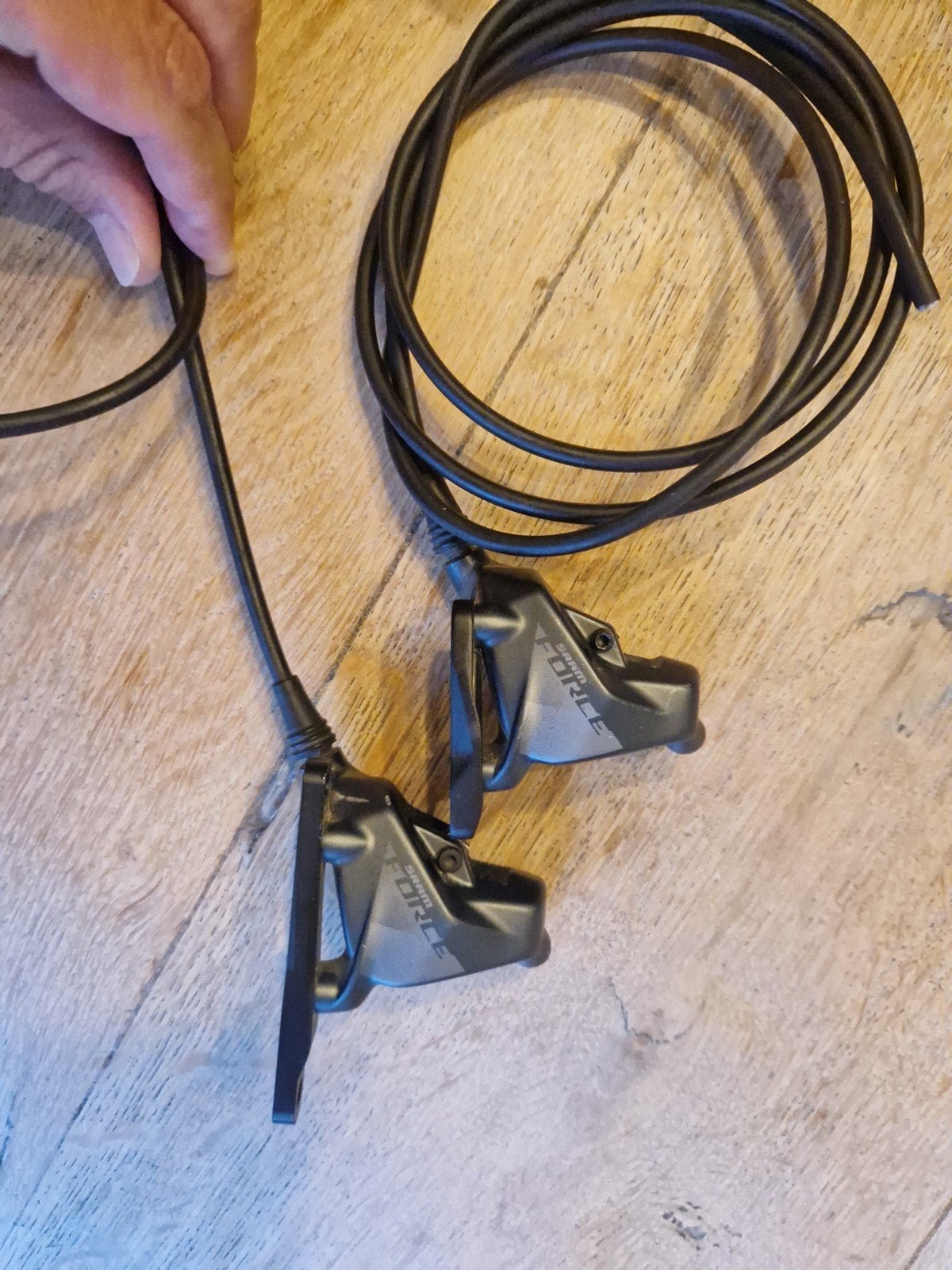 SRAM Force AXS Remklauwen incl kabel, Remmen, Gebruikt, Gravelbike, Ophalen of Verzenden