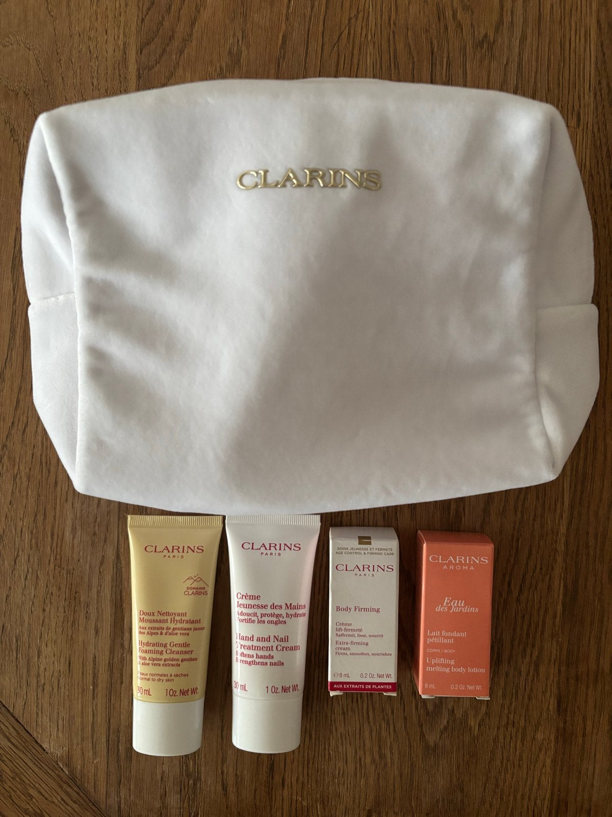 Luxe Clarins Wellness & Body Set met Toilettas - Nieuw, Ophalen of Verzenden, Nieuw, Overige typen
