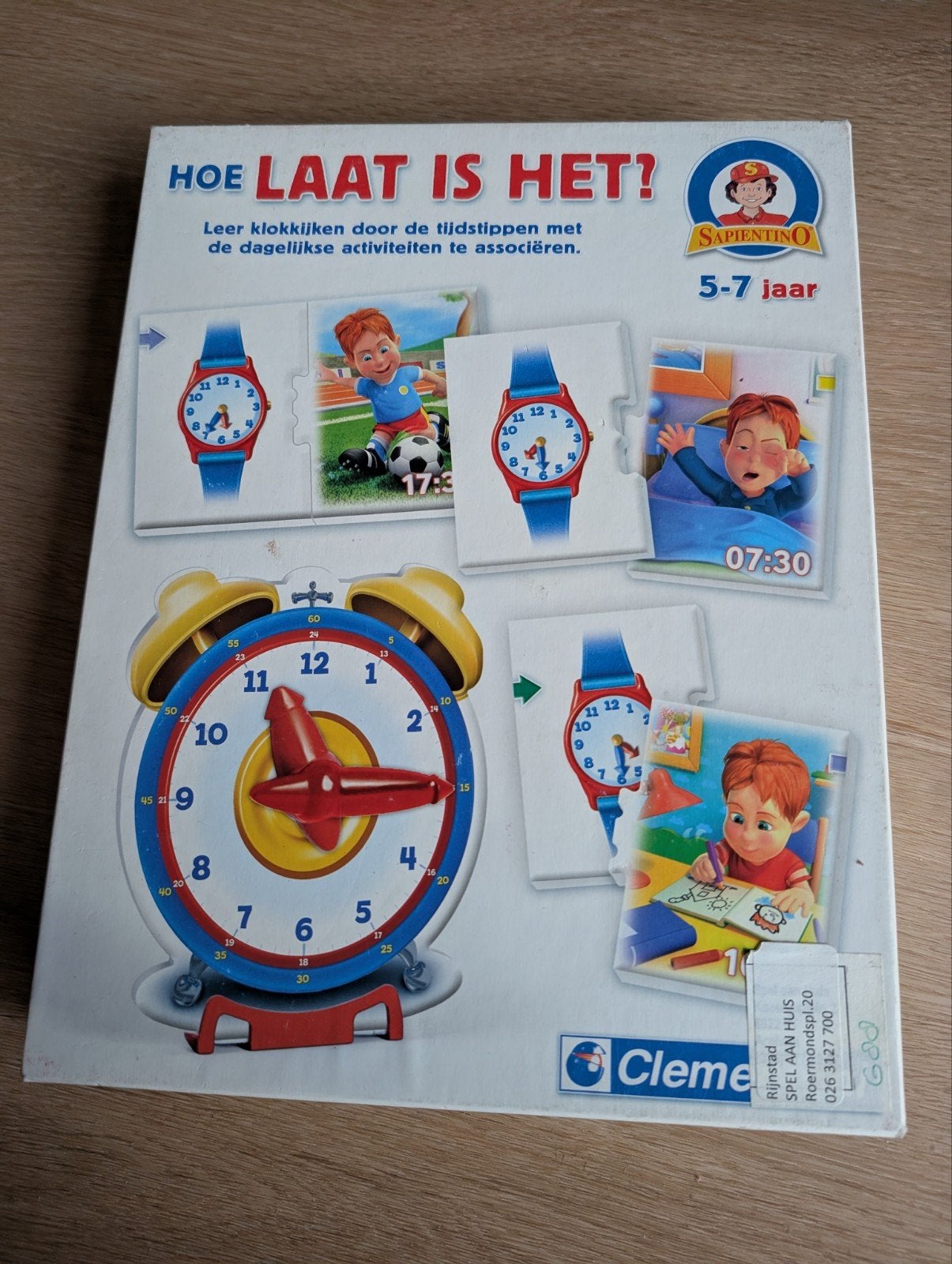 Clementoni Hoe Laat Is Het? - Leer klokkijken, Ophalen of Verzenden, Gebruikt, Puzzelen