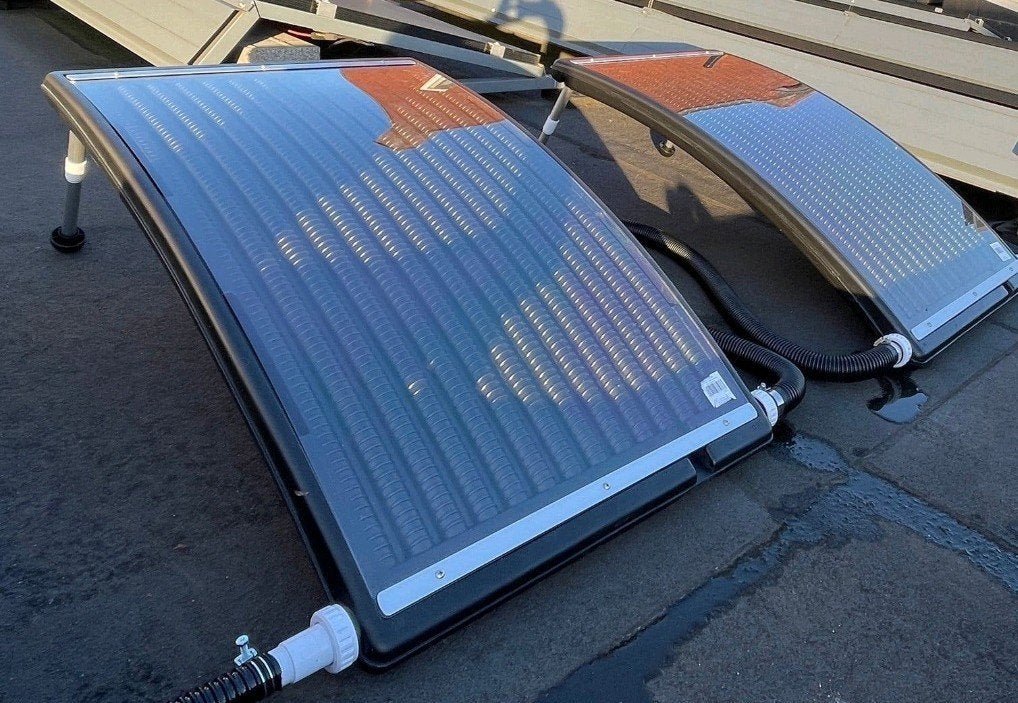 2 x gebruikte Solarheater 110 x 64 x 14 Waterland, Tuin en Terras, Zwembad-toebehoren, Ophalen, Gebruikt
