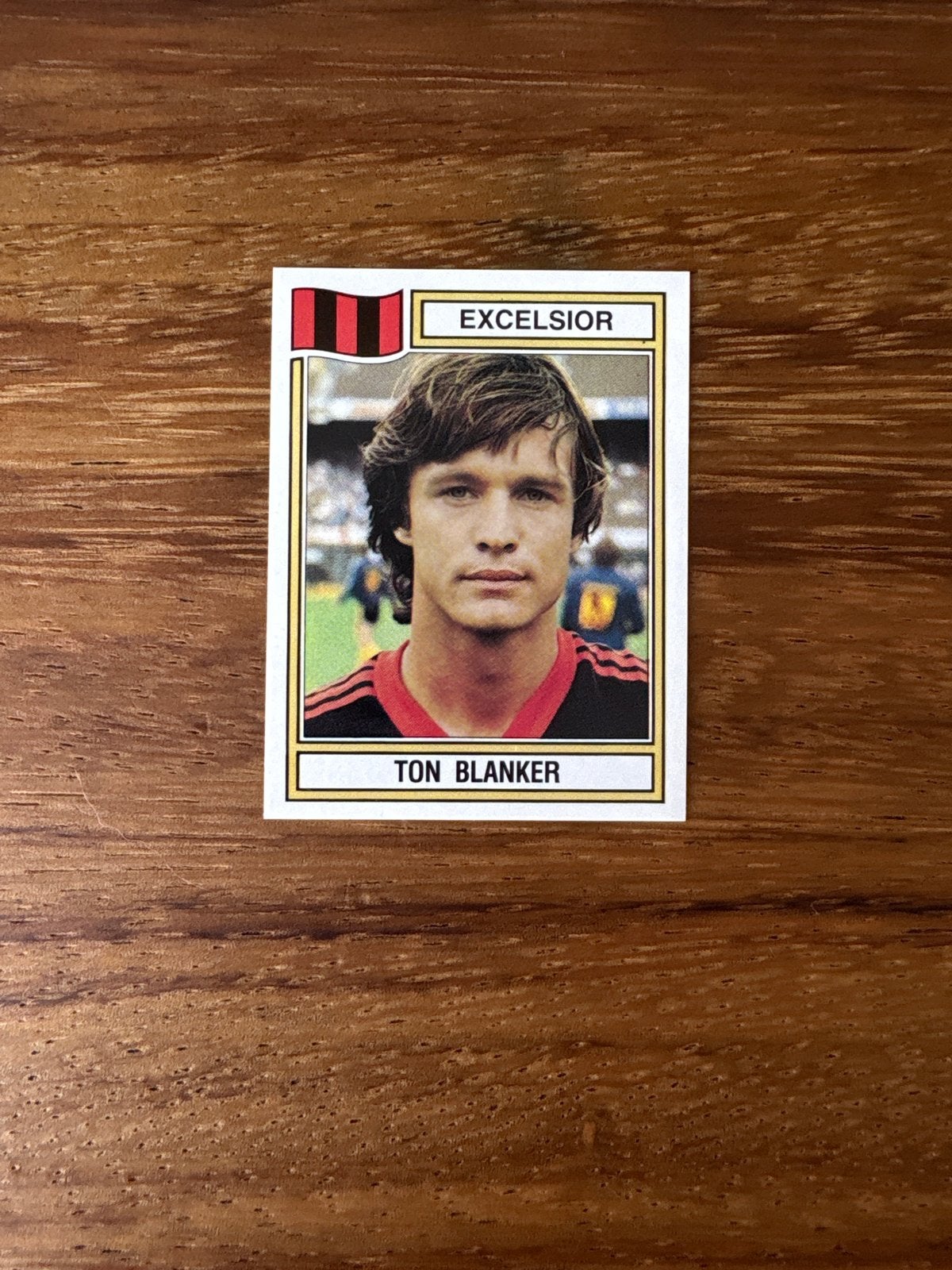 Panini Voetbal 1983 - Ton Blanker Excelsior #56, Ophalen of Verzenden, Zo goed als nieuw, Stickers en Plaatjes