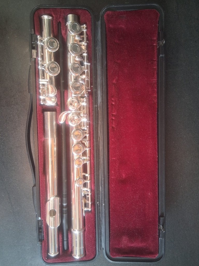 Dwarsfluit, Muziek en Instrumenten, Blaasinstrumenten | Dwarsfluiten en Piccolo's, Ophalen, Gebruikt, Dwarsfluit, Met koffer of tas