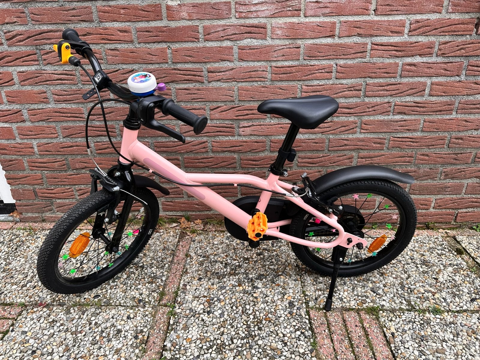 BTWIN Kinderfiets 500 16 inch (4-6 jaar), Ophalen, Gebruikt, Velgrem, 16 tot 20 inch