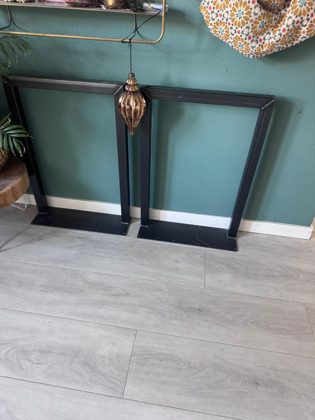 Industrieel Onderstel tafel staal, Ophalen, Zo goed als nieuw, Rechthoekig, 50 tot 100 cm