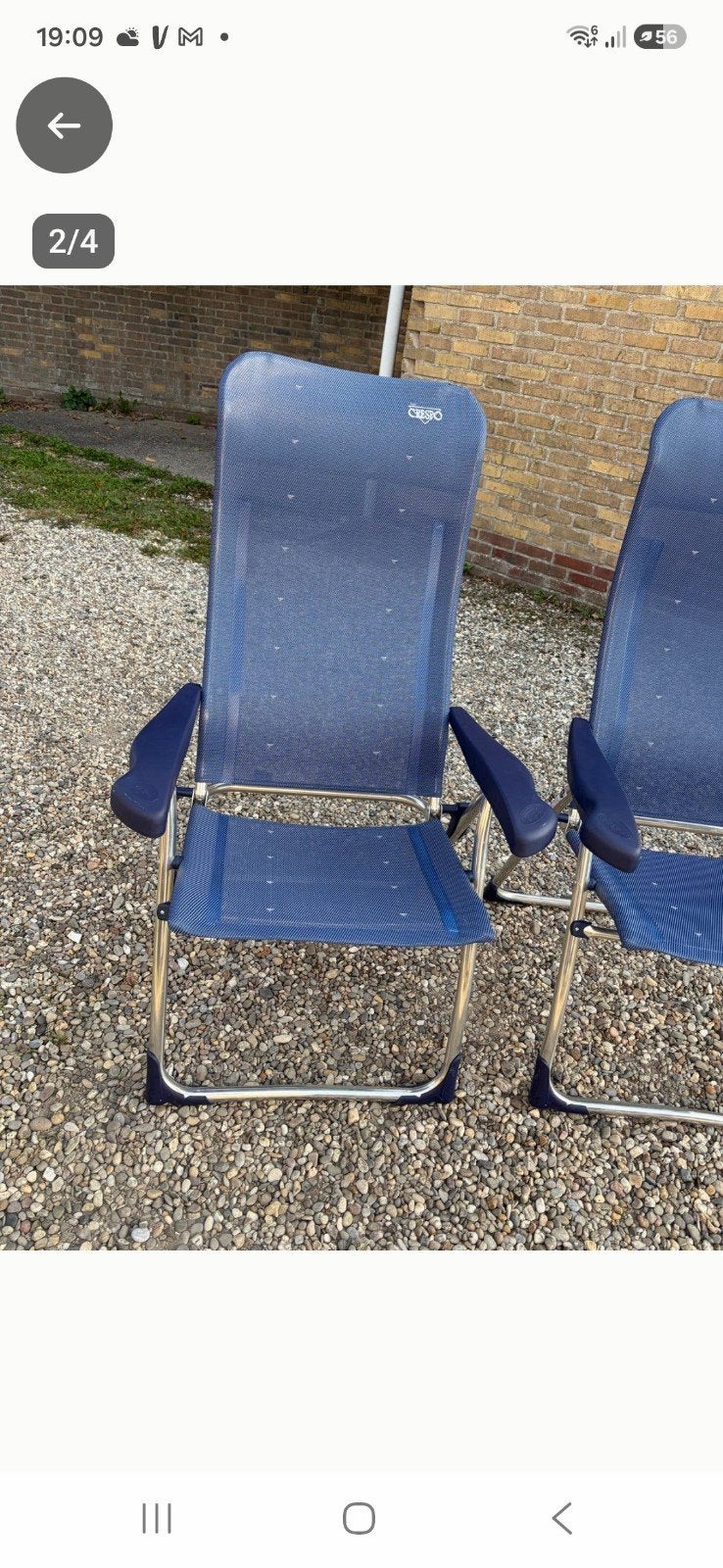 Crespo AL 215 campingstoel (1x) - Zo goed als nieuw, Ophalen of Verzenden, Zo goed als nieuw