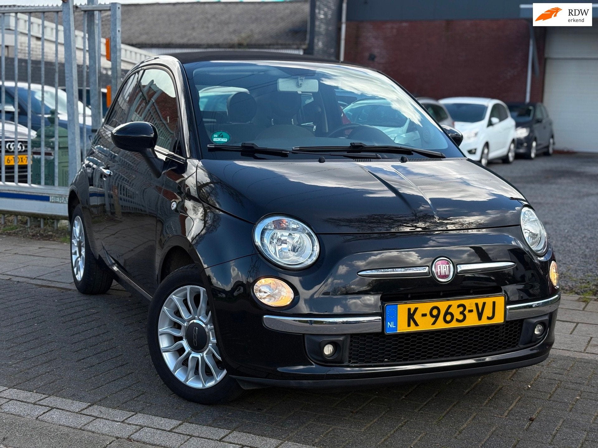 Fiat 500 C 1.2 Lounge | Airco | Half Leder | 16” LMV |, Auto's, Voorwielaandrijving, Gebruikt, 4 cilinders, Cabriolet