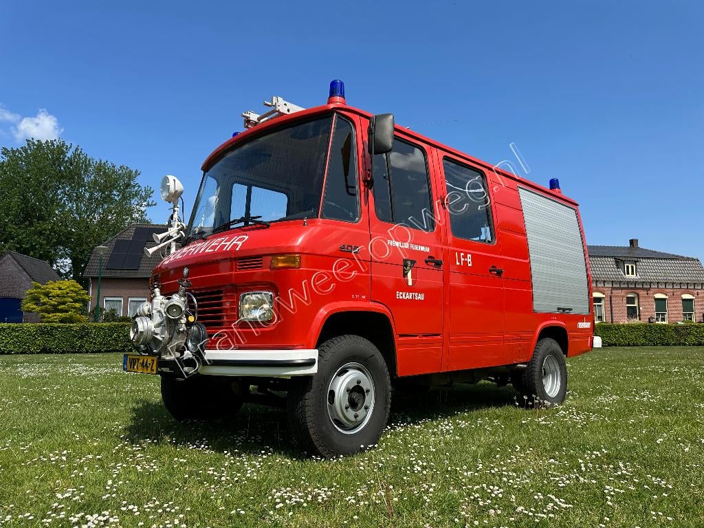 Brandweer Mercedes 409 '81, 36dkm. MRB+milieuzone vrij! LPG!, Caravans en Kamperen, Campers, Reservewiel, Mercedes-Benz, Bedrijf