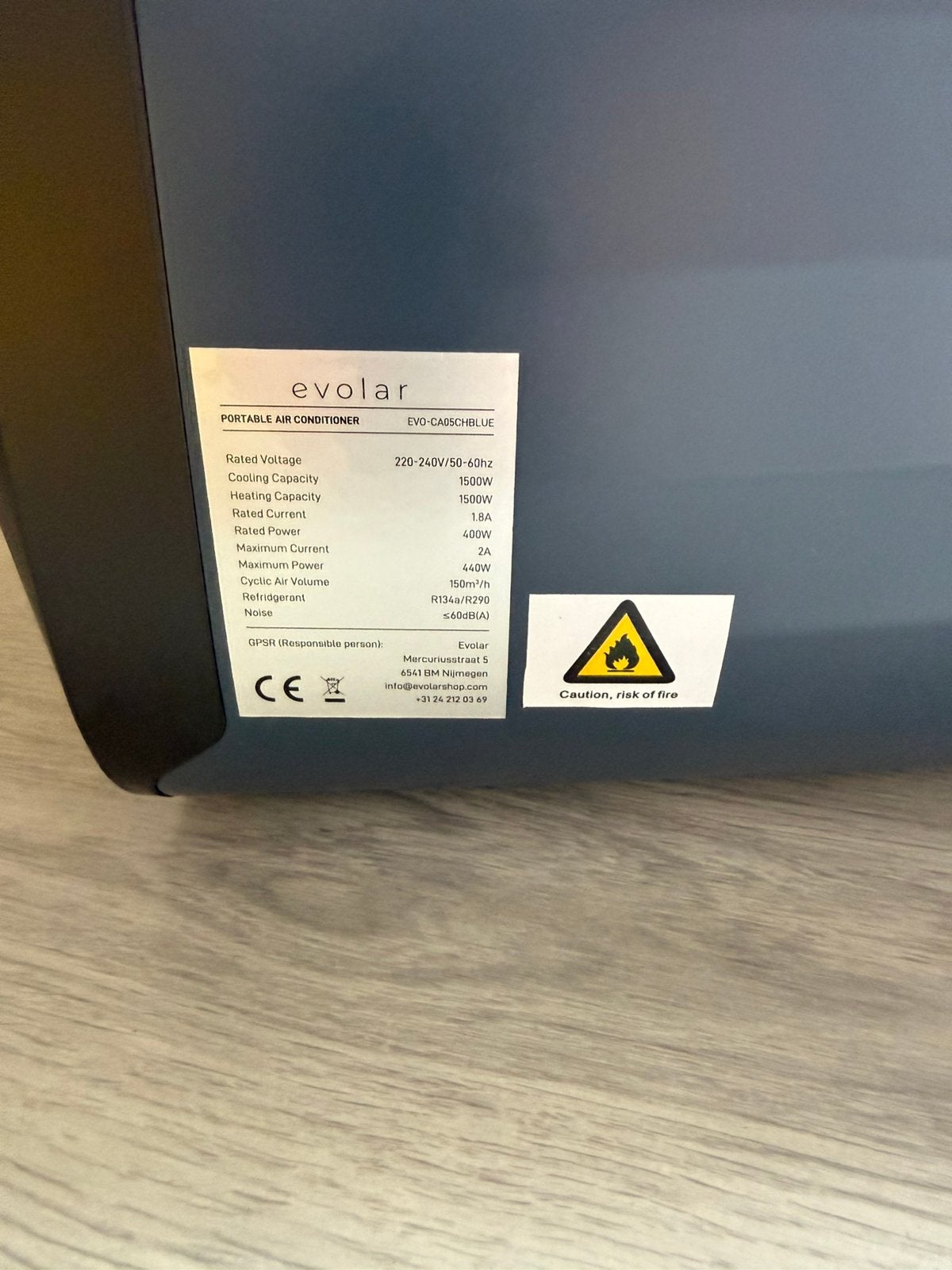 Airco camping, Ophalen, Zo goed als nieuw