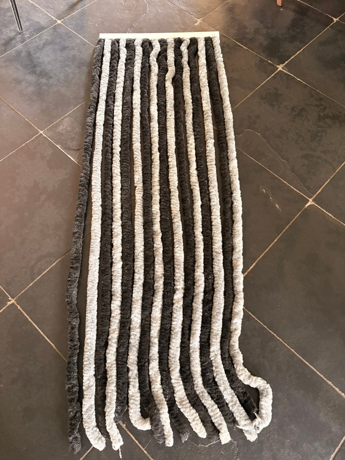 Vintage / retro vliegengordijn / hor / kattenstaart, Ophalen of Verzenden, Gebruikt, Grijs