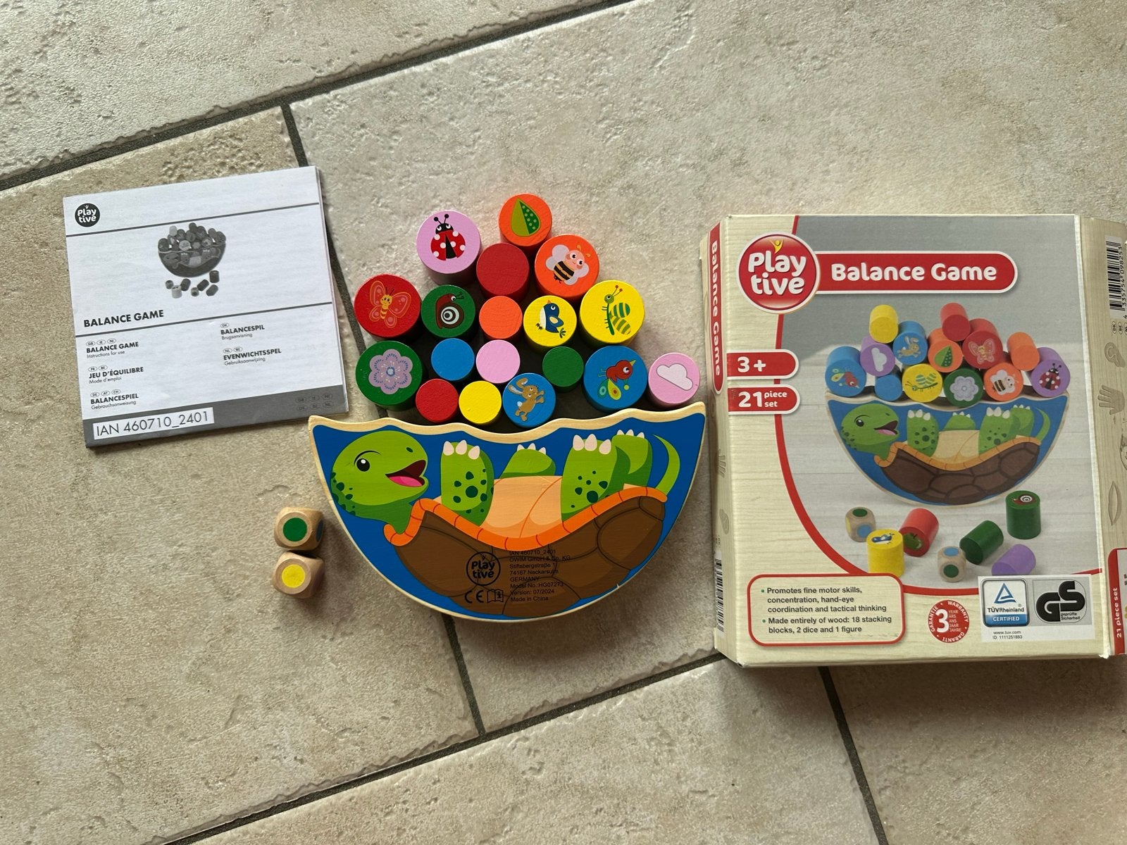 Playtive Balance Game - Houten Balansspel Schildpad, Ophalen of Verzenden, Zo goed als nieuw, Jongen of Meisje