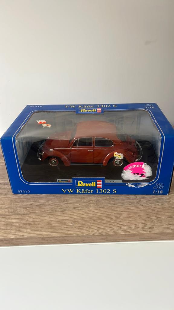 Revell VW Kever 1302 S Schaalmodel 1:18, Hobby en Vrije tijd, Modelauto's | 1:18, Ophalen of Verzenden, Nieuw, Auto, Revell