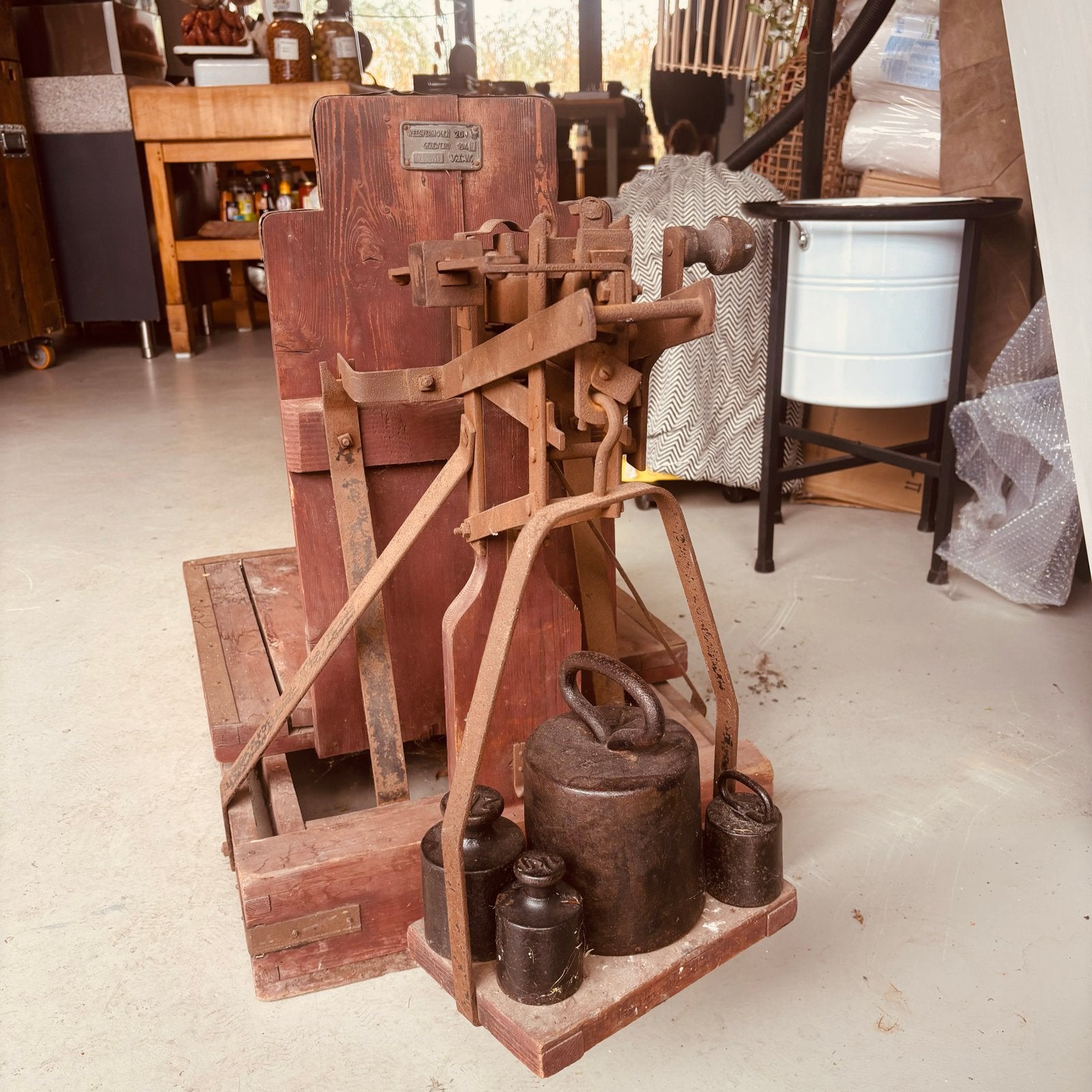 Authentieke Weegschaal - 200kg - Geleverd 1947, Ophalen