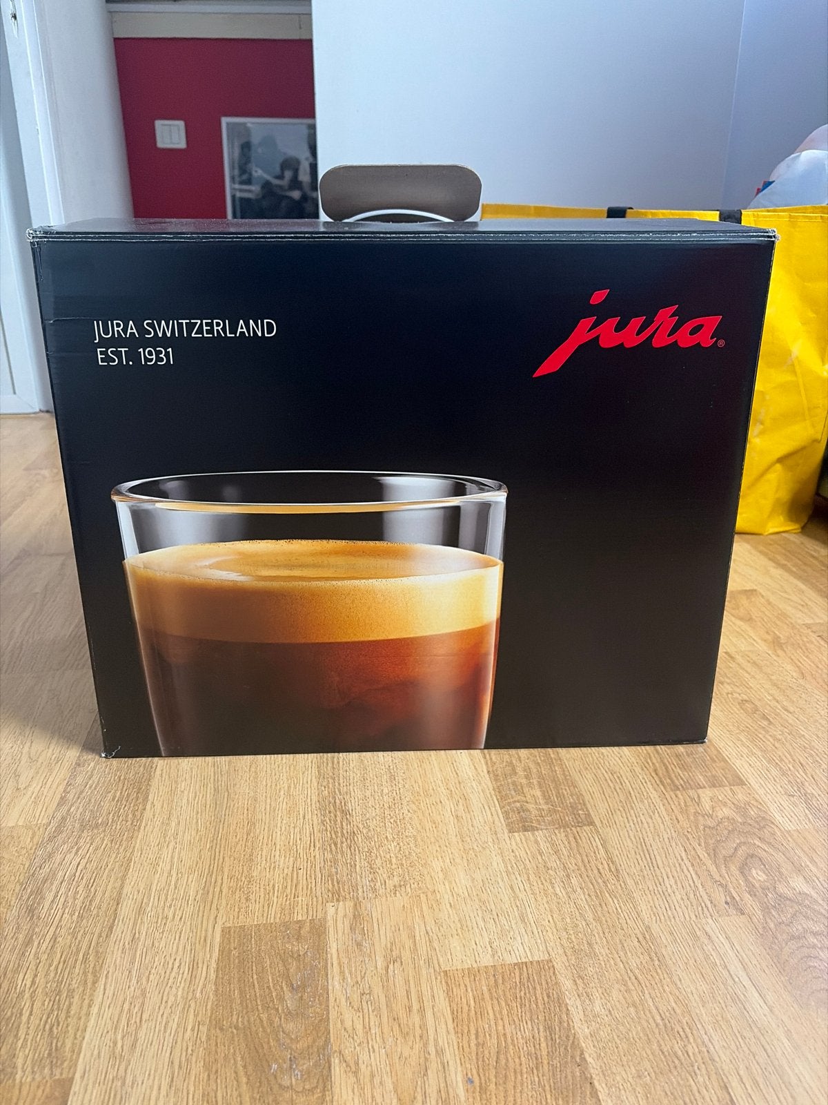 Nieuw in doos Jura E6 (ED) Dark Inox koffiezetapparaat, 10 kopjes of meer, Koffiemachine, Nieuw, Koffiebonen