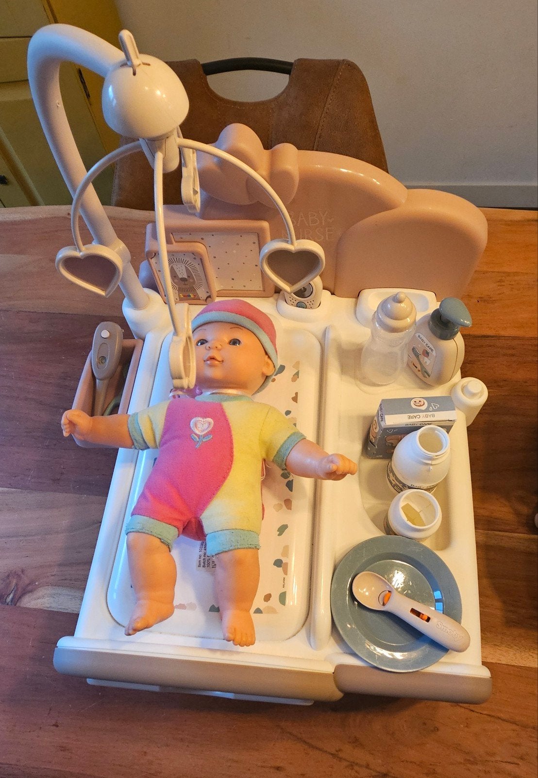 Smoby Baby Nurse Verzorgingsstation met accessoires, Ophalen of Verzenden, Zo goed als nieuw, Overige typen