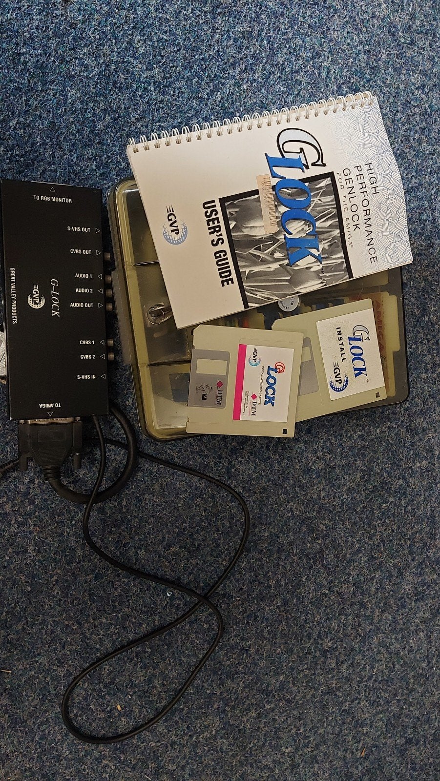Amiga G-Lock Genlock met handleiding en diskettes, Ophalen of Verzenden, Overige merken, Gebruikt