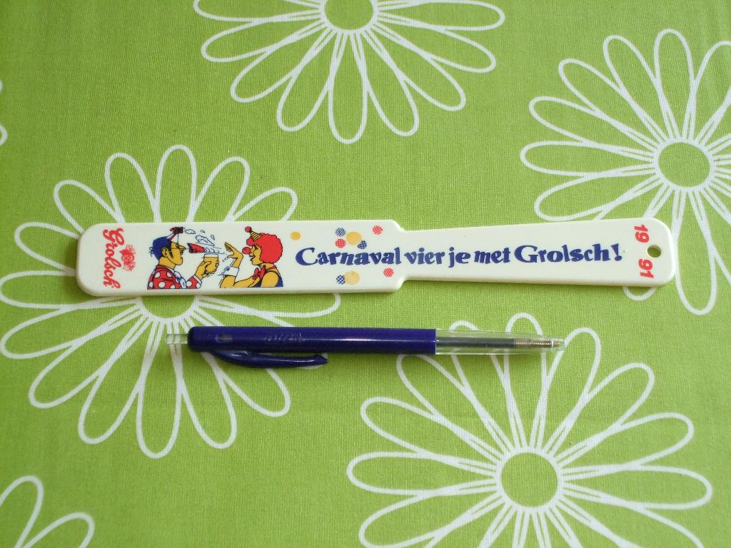 Grolsch bierafschuimer 1991 - Carnaval vier je met Grolsch, Ophalen of Verzenden, Zo goed als nieuw, Overige typen, Grolsch