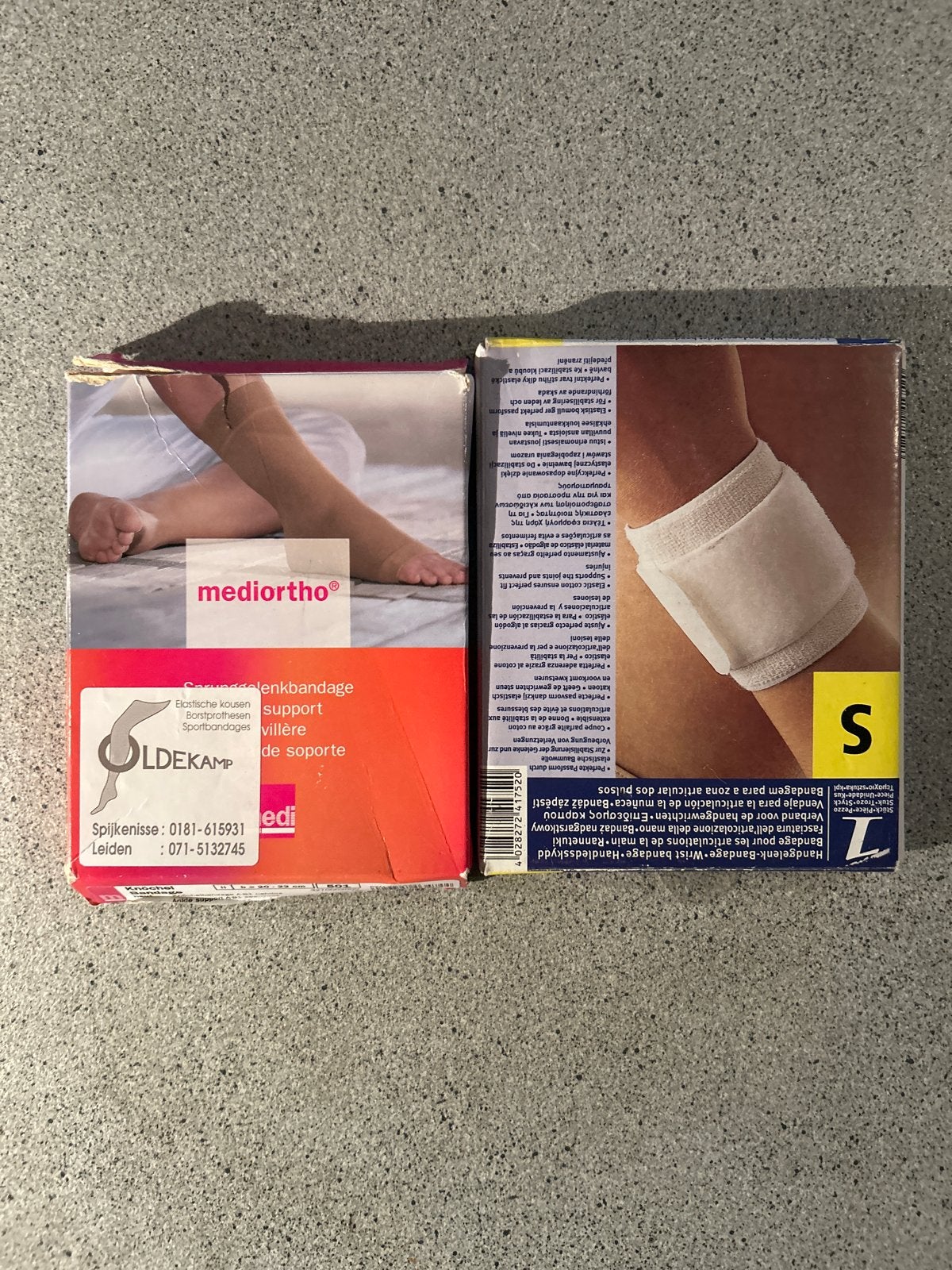 Nieuw elastische kousen en handbandage maat S, Diversen, Ophalen of Verzenden