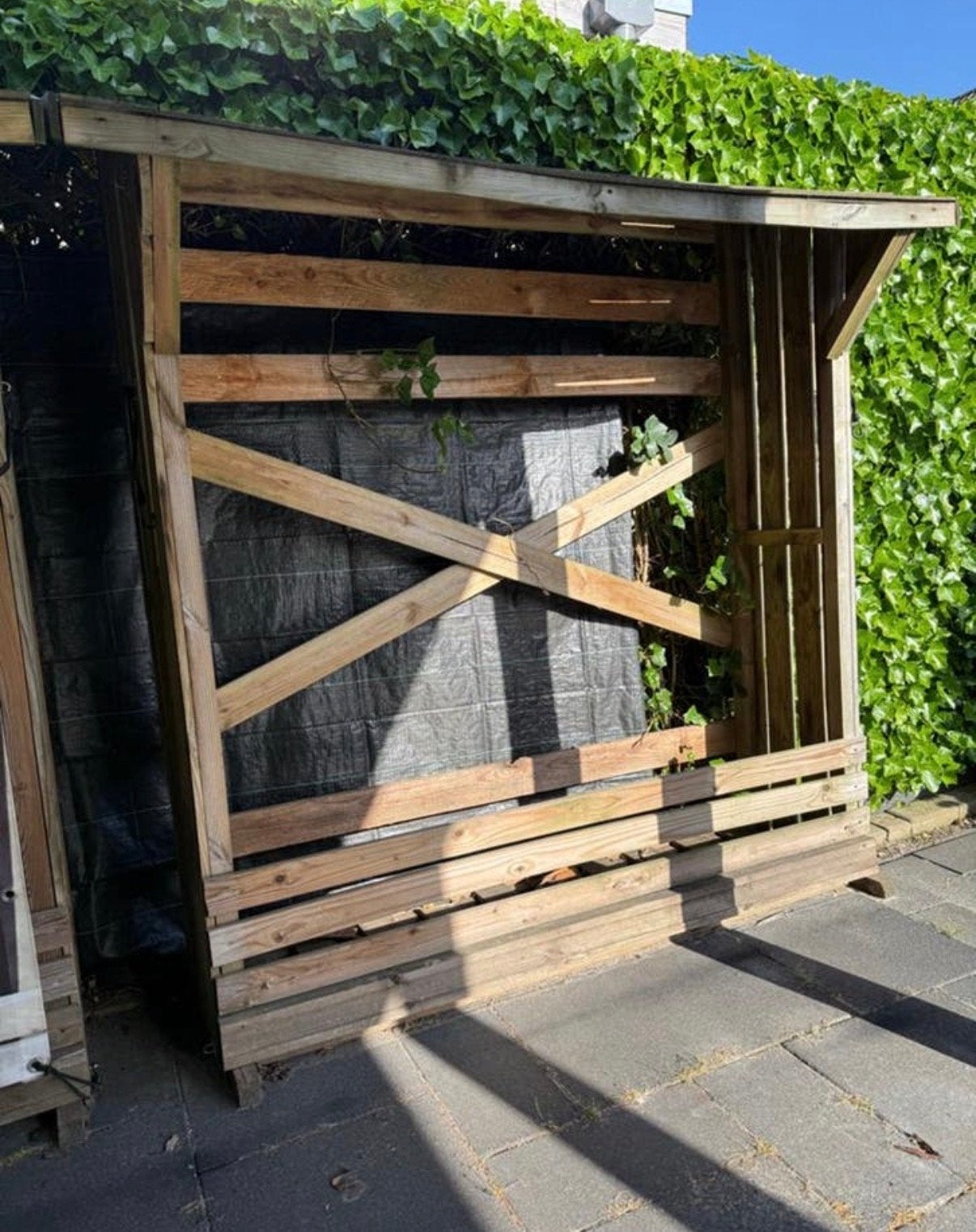2 Robuuste Haardhout Opslagrekken 180x70x180 cm, Tuin en Terras, Haardhout, 3 tot 6 m³, Ophalen, Blokken