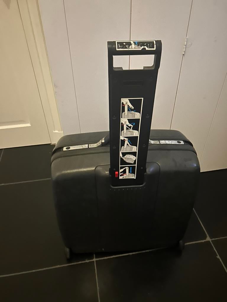 Samsonite hardcase koffer reiskoffer reizen vakantie zwart, Ophalen, Zo goed als nieuw, Hard kunststof