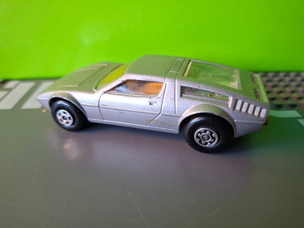Matchbox K56 - Maserati Bora [zilver] 1/43, Ophalen of Verzenden, Gebruikt, Auto, Matchbox