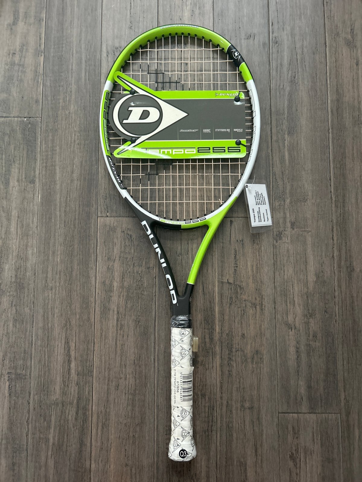 Nieuw Dunlop Tempo 255 Tennisracket - Onbespeeld, Sport en Fitness, Tennis, Ophalen, Nieuw, Racket, L3