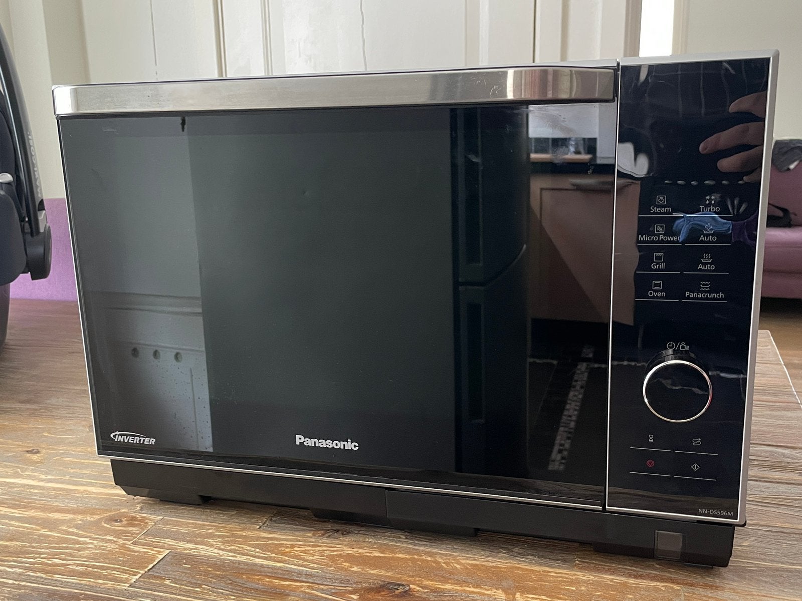 Panasonic Combimagnetron 27L 1000W (model: NN-DS596MEPG), Ophalen, Zo goed als nieuw, Oven