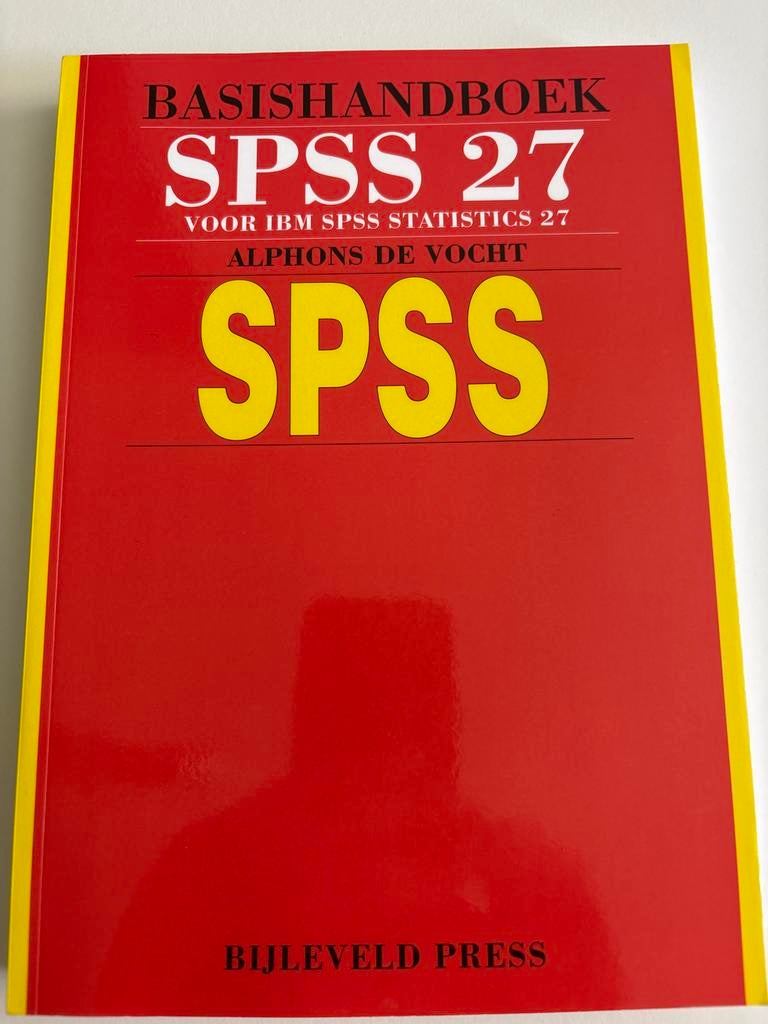 Basishandboek SPSS 27 - IBM SPSS Statistics, Ophalen of Verzenden, Zo goed als nieuw