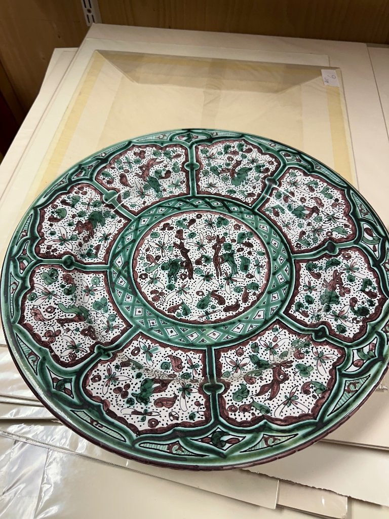 Handgeschilderd Portugees decoratief bord - BERNAROX, Antiek en Kunst, Ophalen
