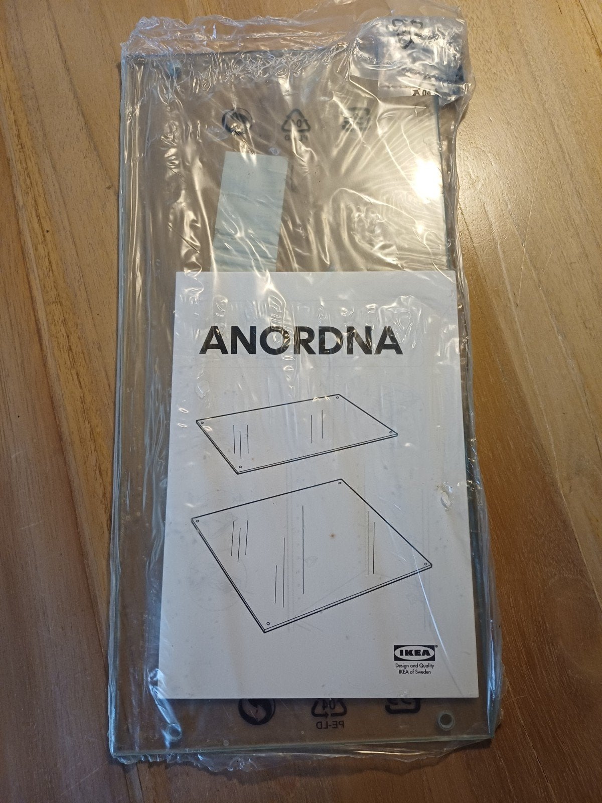 glazen plankje IKEA, Huis en Inrichting, Overige typen, Nieuw, Minder dan 100 cm, 25 tot 50 cm