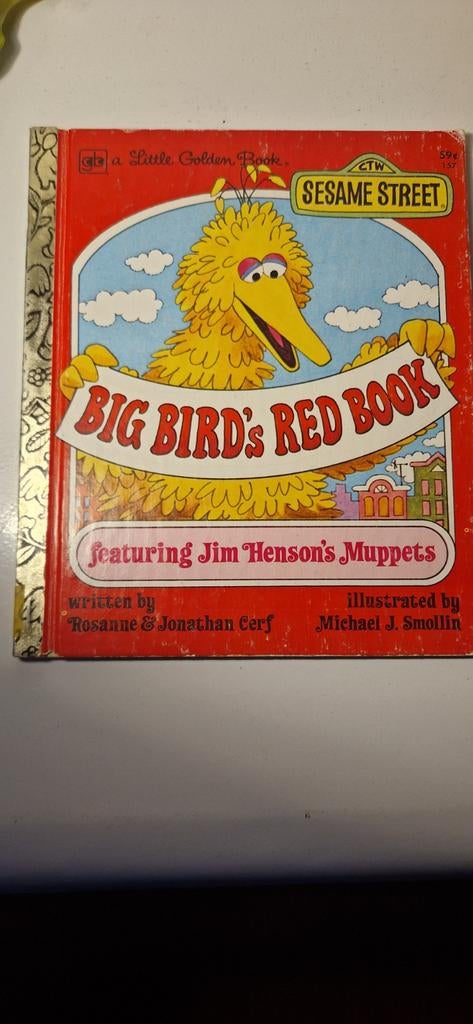 Big Bird's Red Book - Sesamstraat, Little Golden Book, Boeken, Ophalen of Verzenden