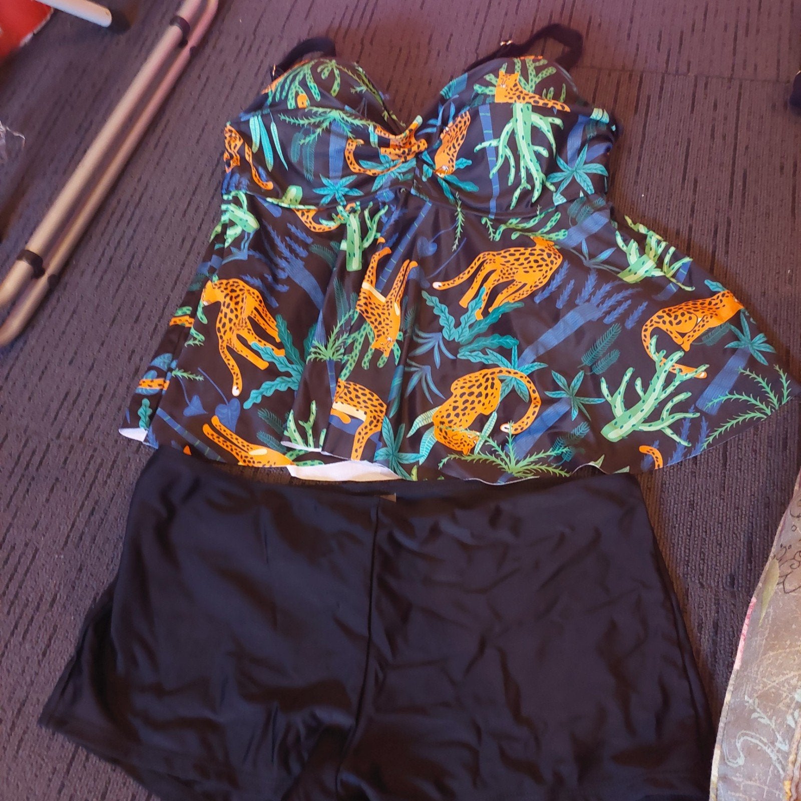 Nieuwe tankini met shortje/broekje zwemset xl, Kleding | Dames, Ophalen, Nieuw, Zwart, Badpak