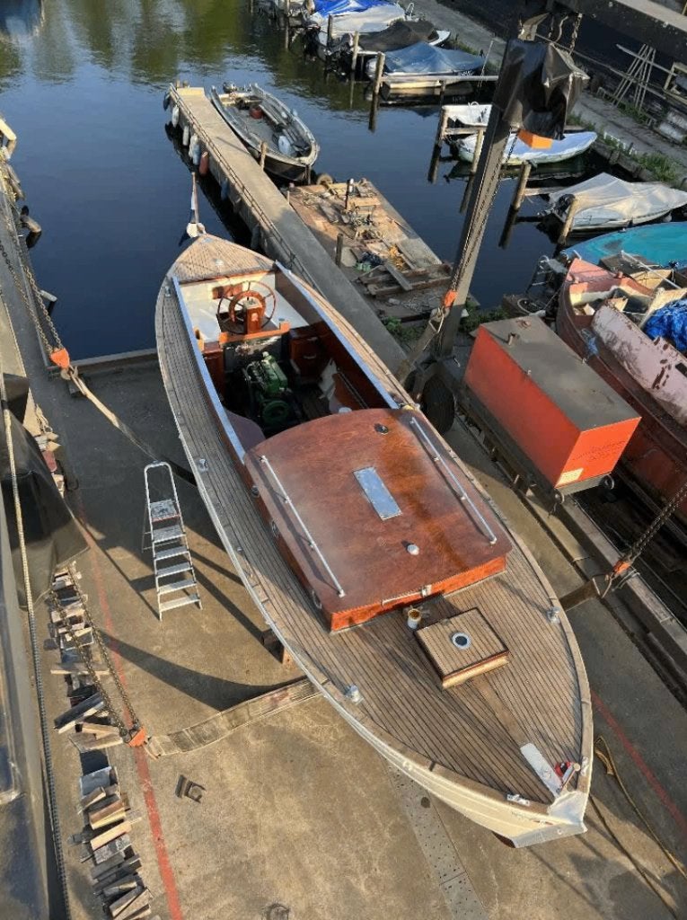 Klassieke Cabin / Kajuit sloep  “Welvarend" (1946) – 8,68, Watersport en Boten, Ophalen, Binnenboordmotor, Antifouling, Diesel