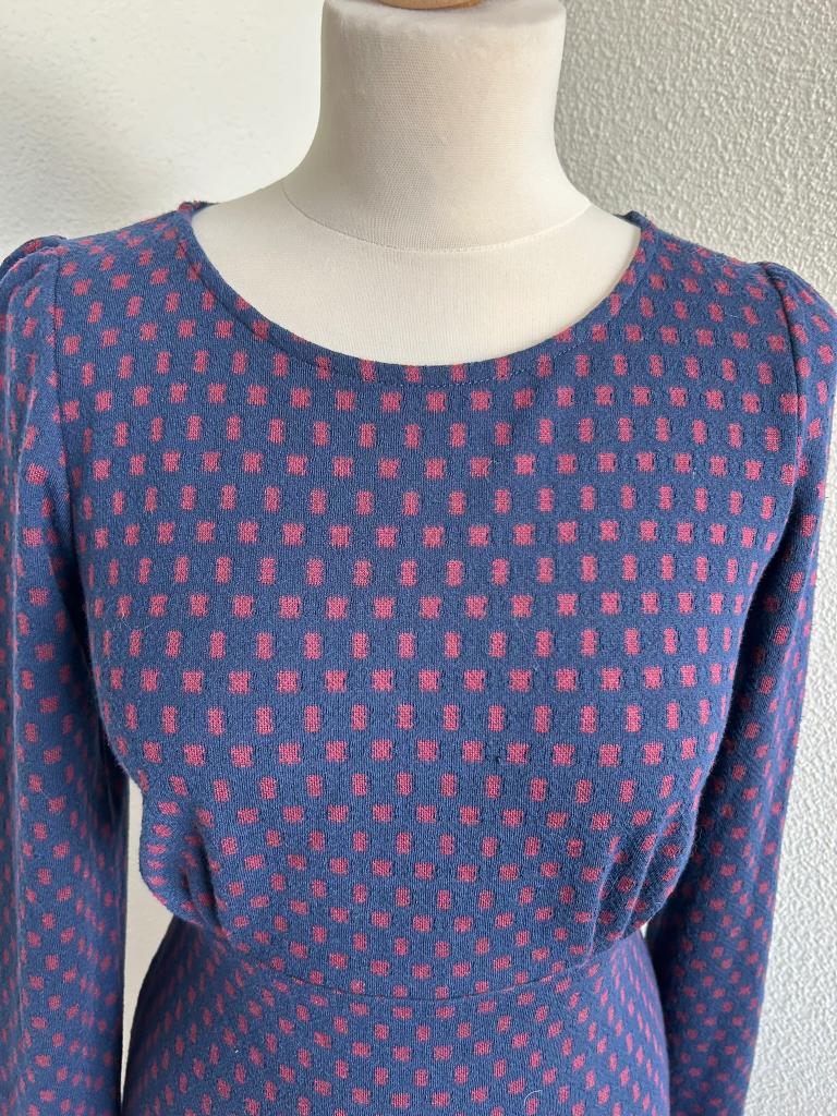 King Louie maat M Duffy dress Peroni 2399, Maat 38/40 (M), Blauw, Ophalen of Verzenden, Zo goed als nieuw