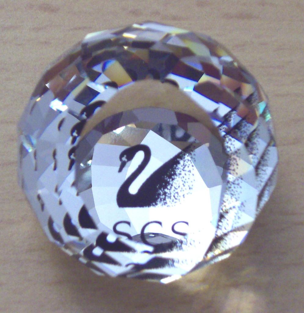 Swarovski bol met zwaan, Verzamelen, Swarovski, Verzenden, Nieuw, Huisaccessoire