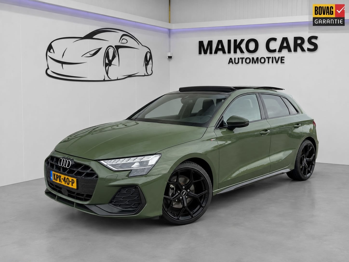 Audi A3 Sportback 35 TFSI S Edition 3x S-LINE |PANO| Matrix, 1300 kg, Zwart, 4 cilinders, 150 pk