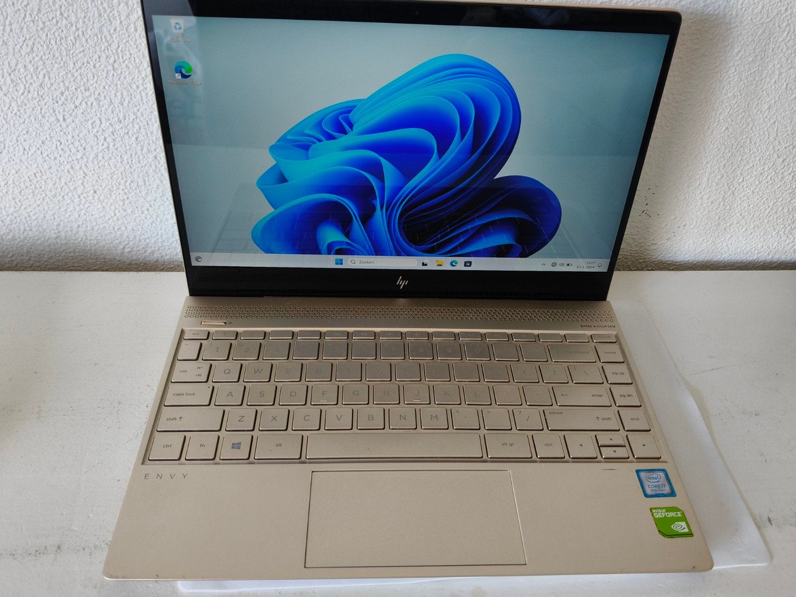 HP Envy 13  i7-8550U - 8GB RAM - 512GB SSD, Met videokaart, Qwerty, 8 GB, 13 inch