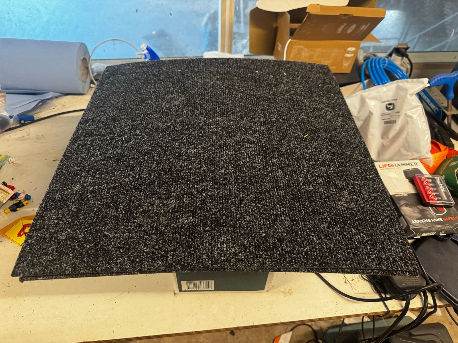 Vloertegel 50x50 cm - 34 stuks beschikbaar, Ophalen, Gebruikt, Tapijttegels, Grijs