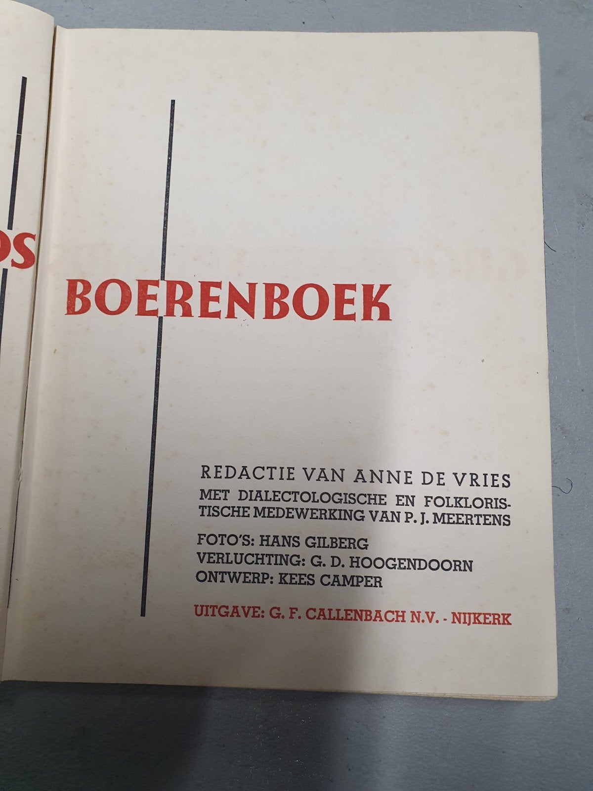 Groot Nederlands Boerenboek - Anne de Vries, Ophalen of Verzenden