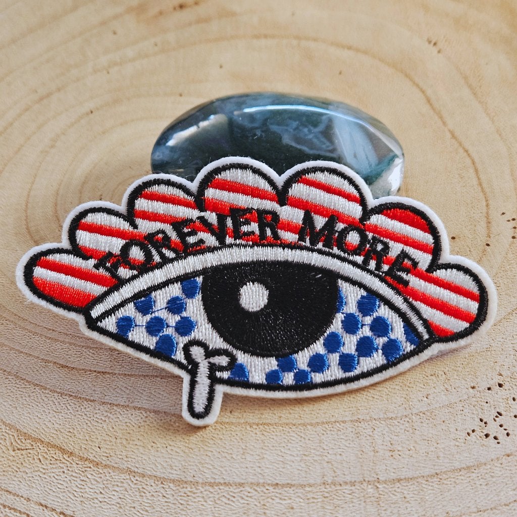 Strijk embleem applicatie Patch oog forever more, D, Nieuw, Ophalen of Verzenden, D
