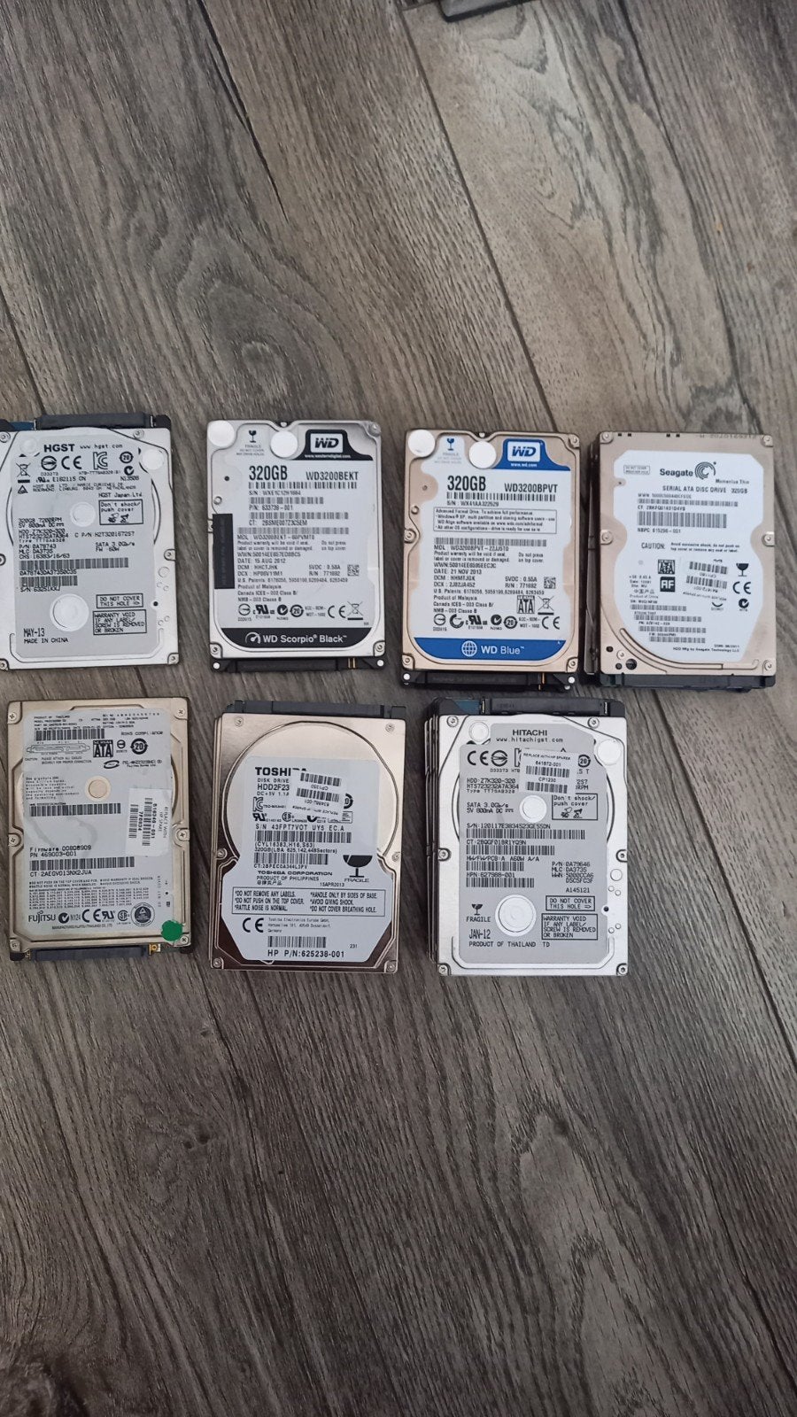 17 stuks 320gb 2.5 inch sata harde schijven, Ophalen of Verzenden, Gebruikt, Laptop