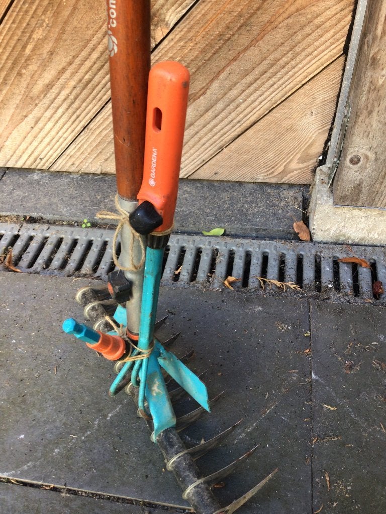 Cultivator met harkt en schoffel, Tuin en Terras, Ophalen, Gebruikt, Cultivator, Gardena