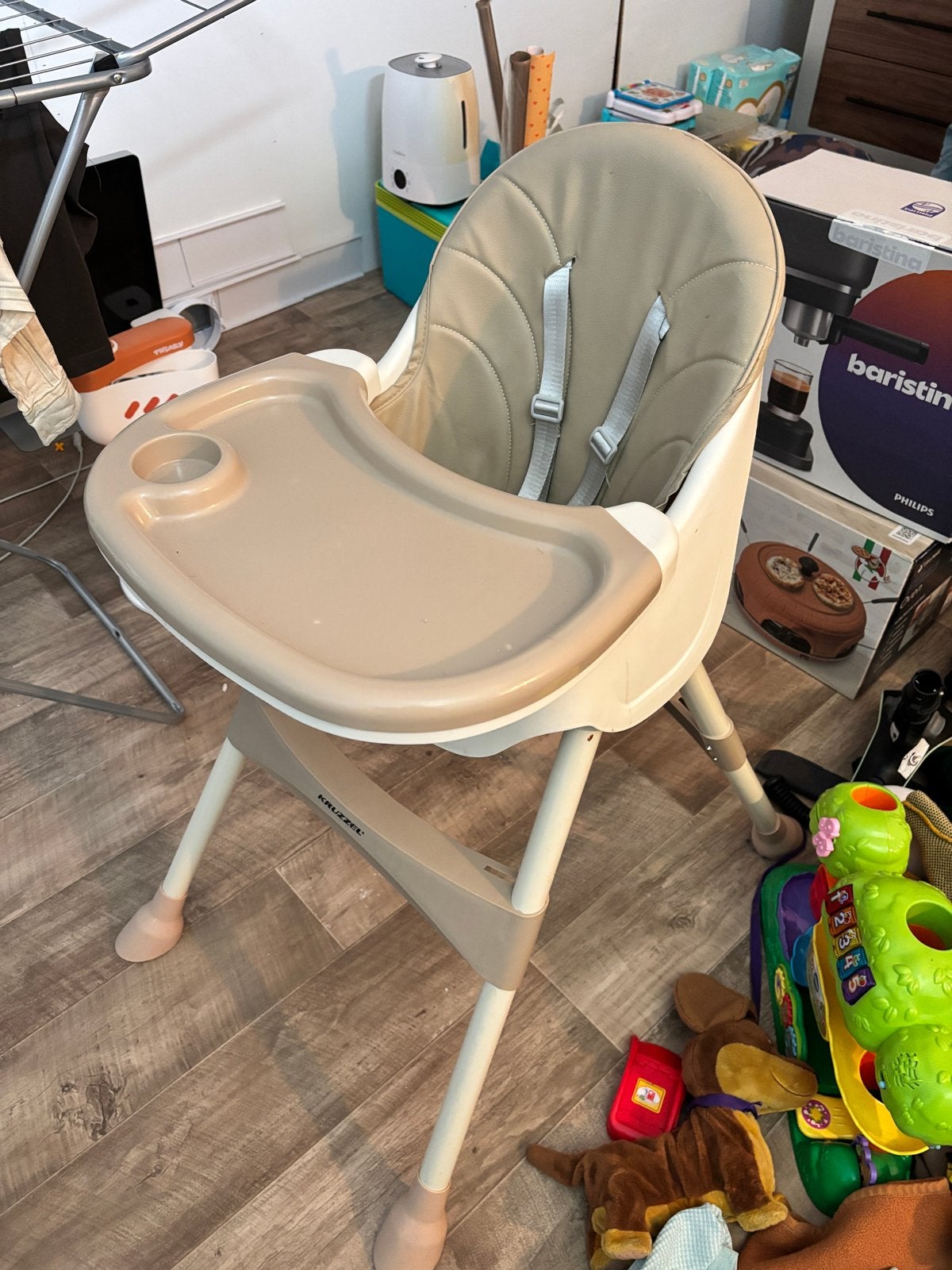 Kruzzel Kinderstoel met Afneembaar Eetblad en Gordels, Ophalen, Gebruikt, Overige typen, Afneembaar eetblad