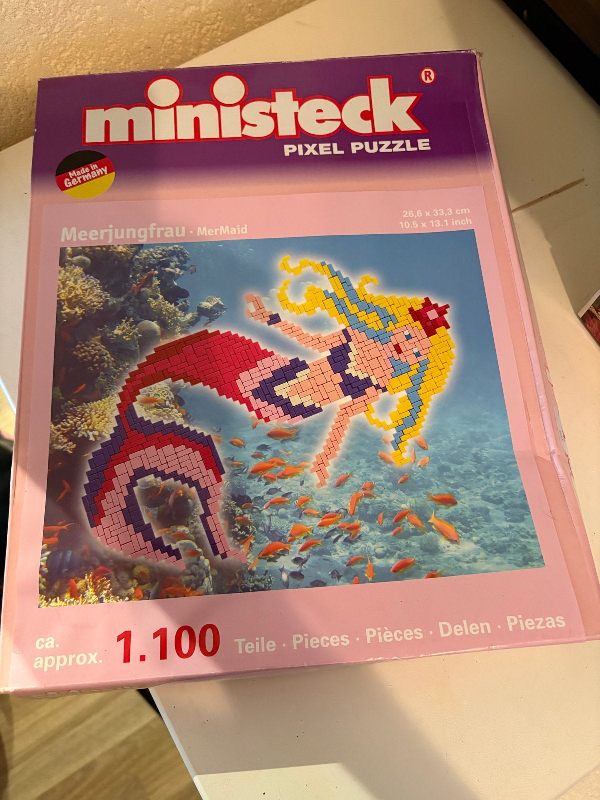 Ministeck Zeemeermin Pixel Puzzle - Compleet, Ophalen, Gebruikt, Box-set