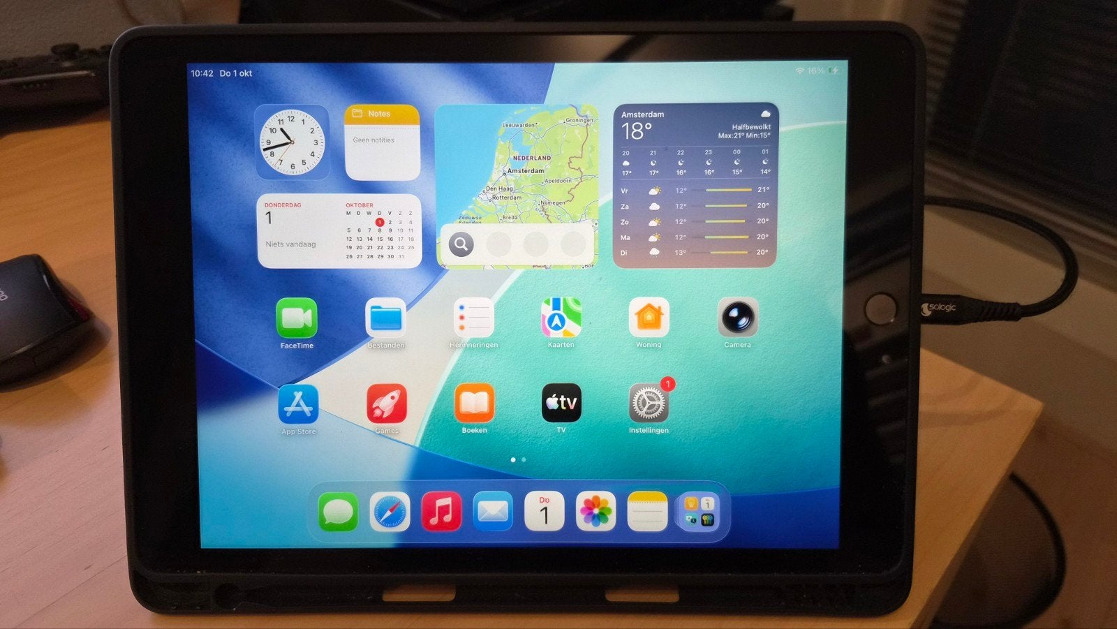Apple iPad 9e generatie 64GB Wi-Fi - Zo goed als nieuw, Computers en Software, 10 inch, Apple iPad, Zwart, Refurbished