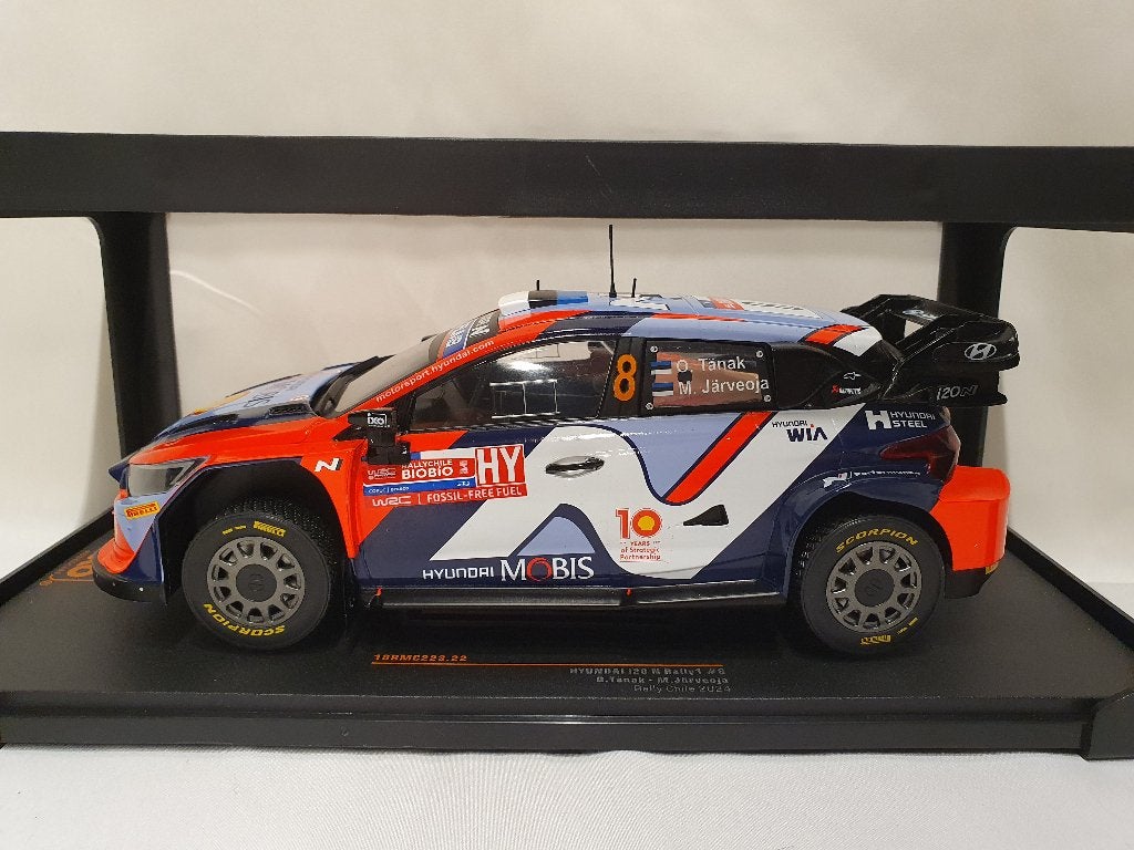 Hyundai i20 Hybrid Chili Rally 2024 Ixo 1:18, Ophalen of Verzenden, Nieuw, Auto, Overige merken