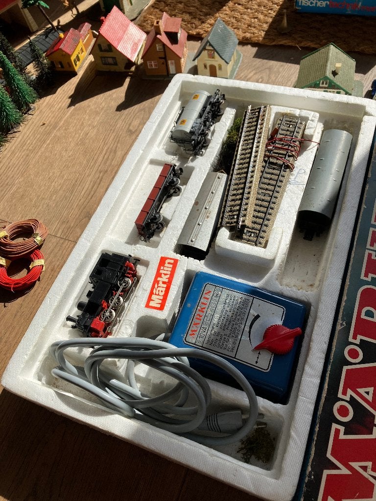 Marklin treinset met veel rails, Ophalen, Wisselstroom, Märklin, Gebruikt
