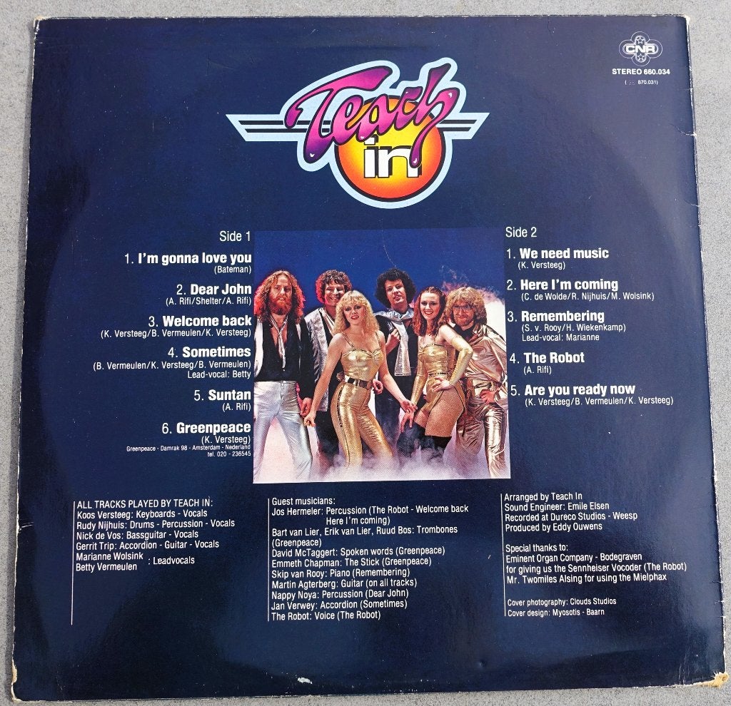 teach in - LP, Inclusief binnenhoes, Ophalen of Verzenden, Gebruikt, 12 inch