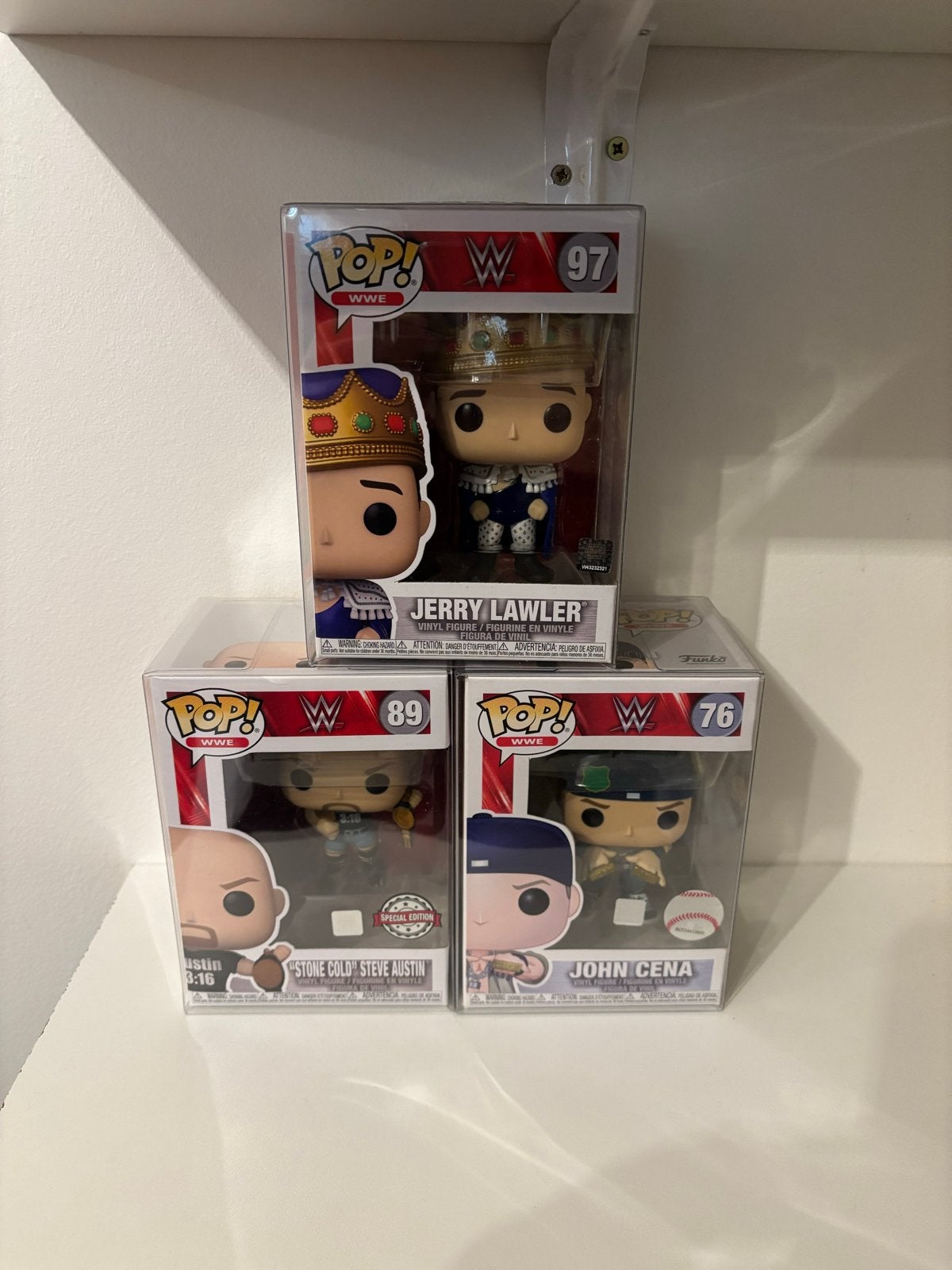 Funko Pop! WWE Jerry Lawler, John Cena, Stone Cold Steve Aus, Verzenden, Nieuw