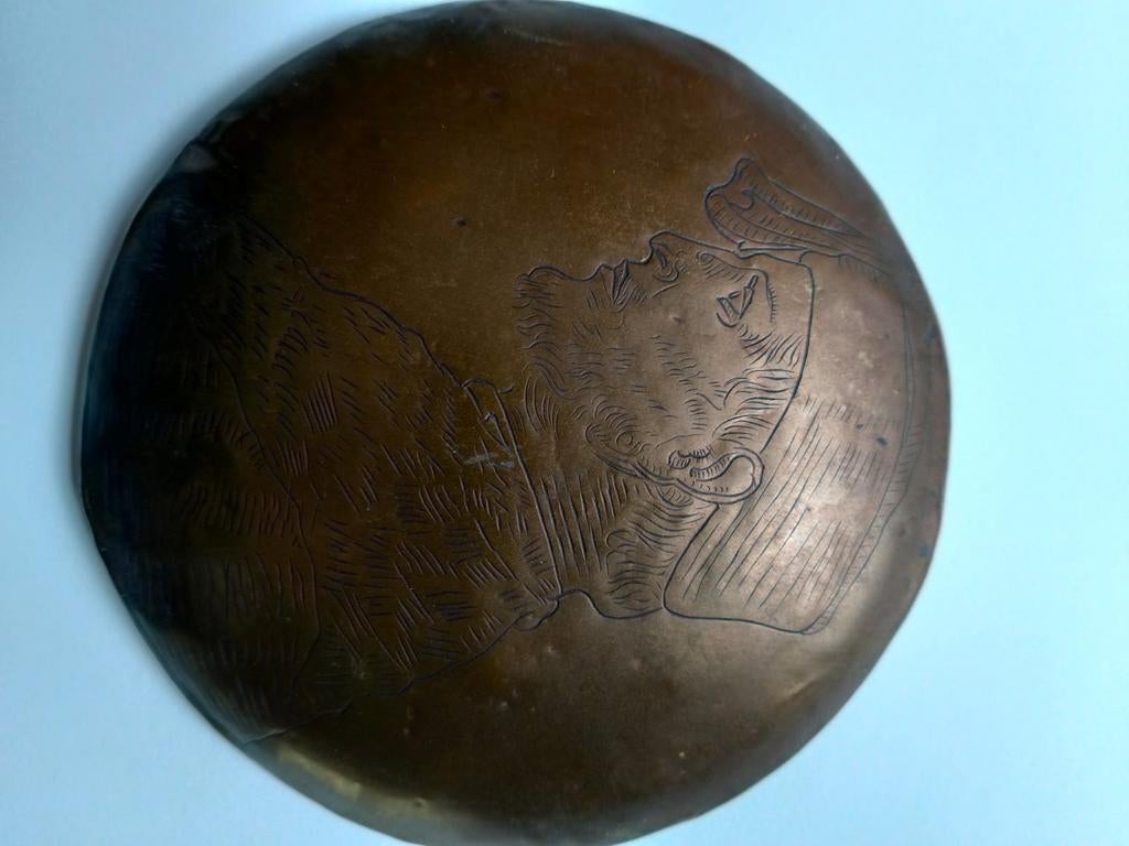 Antieke gegraveerde slinger Friesland, Ophalen of Verzenden