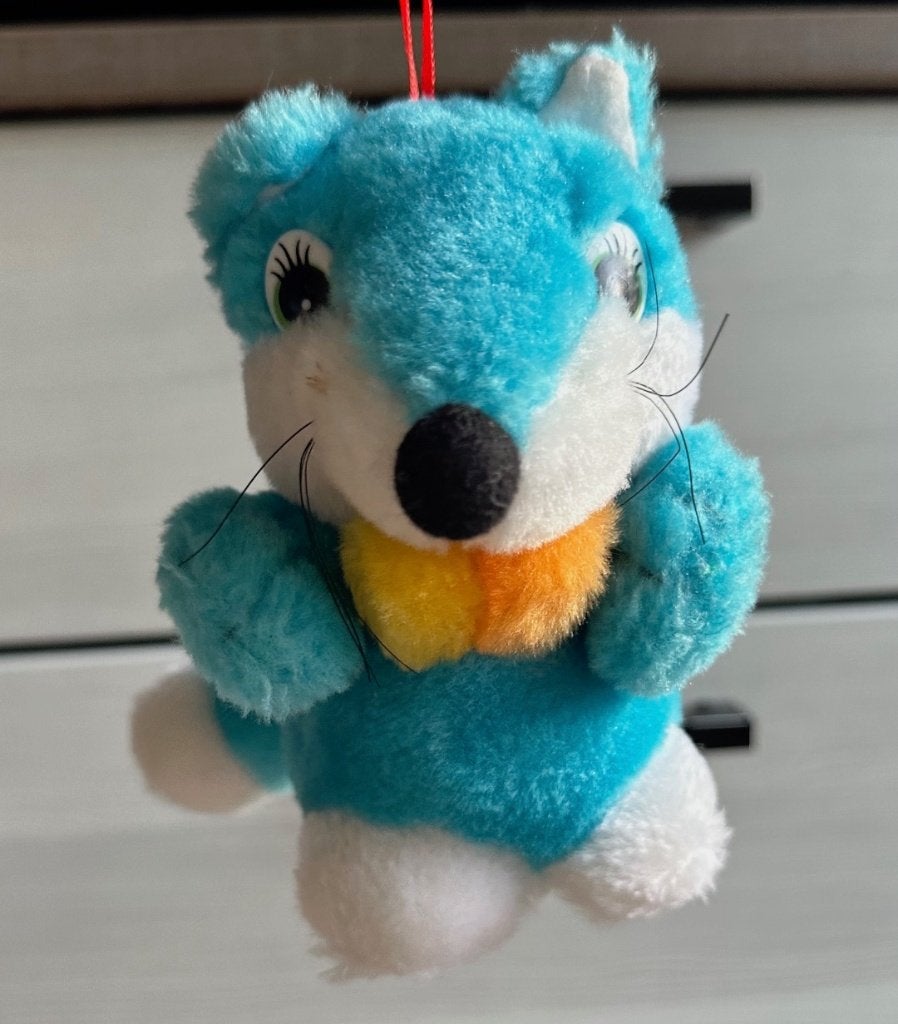 Knuffel pluche eekhoorn Scrat uit Ice Age, Overige typen, Blauw, Nieuw, Ophalen of Verzenden